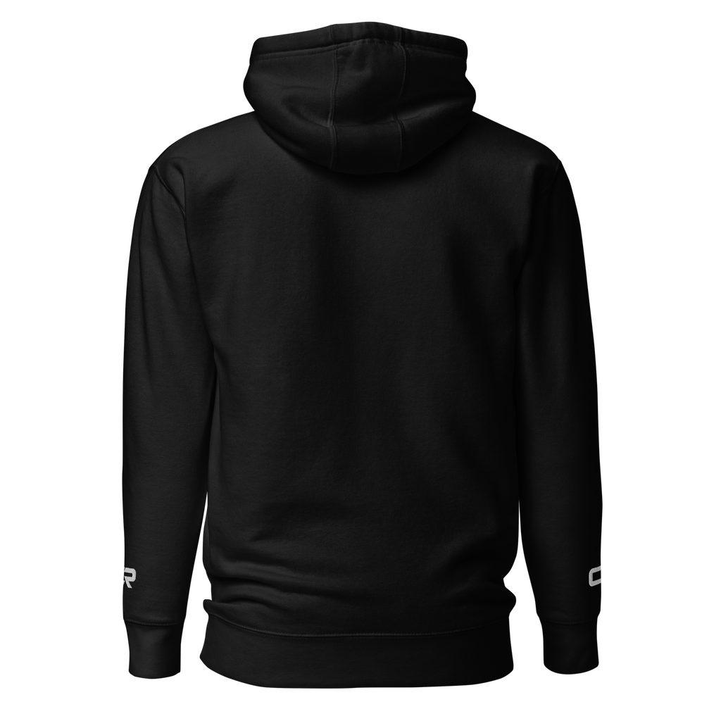 Conflux Reels Logo Hoodie in black, back