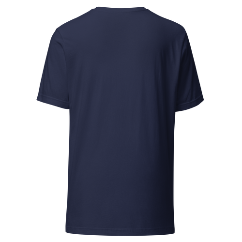 Conflux Reels Lockup Tee in navy, back